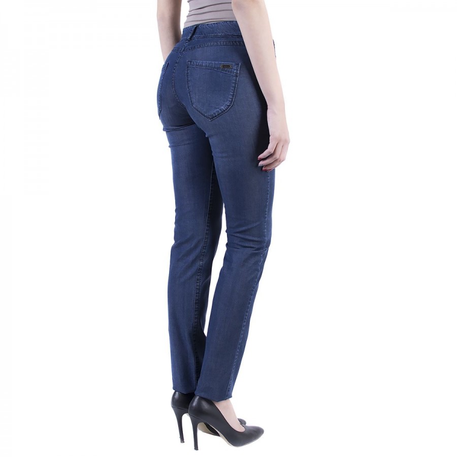 Set de denim elegant controversat cu pantaloni 17145 - 102 SAV